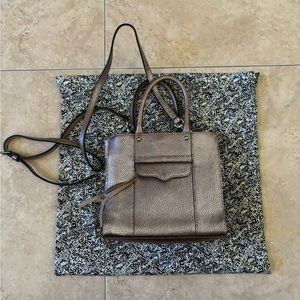 Rebecca Minkoff Metallic Rose Gold Crossbody Bag